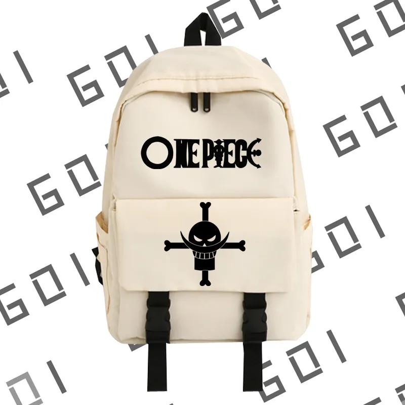 Рюкзак с принтом черепа Луффи и изображением аниме сумка мессенджер на молнии