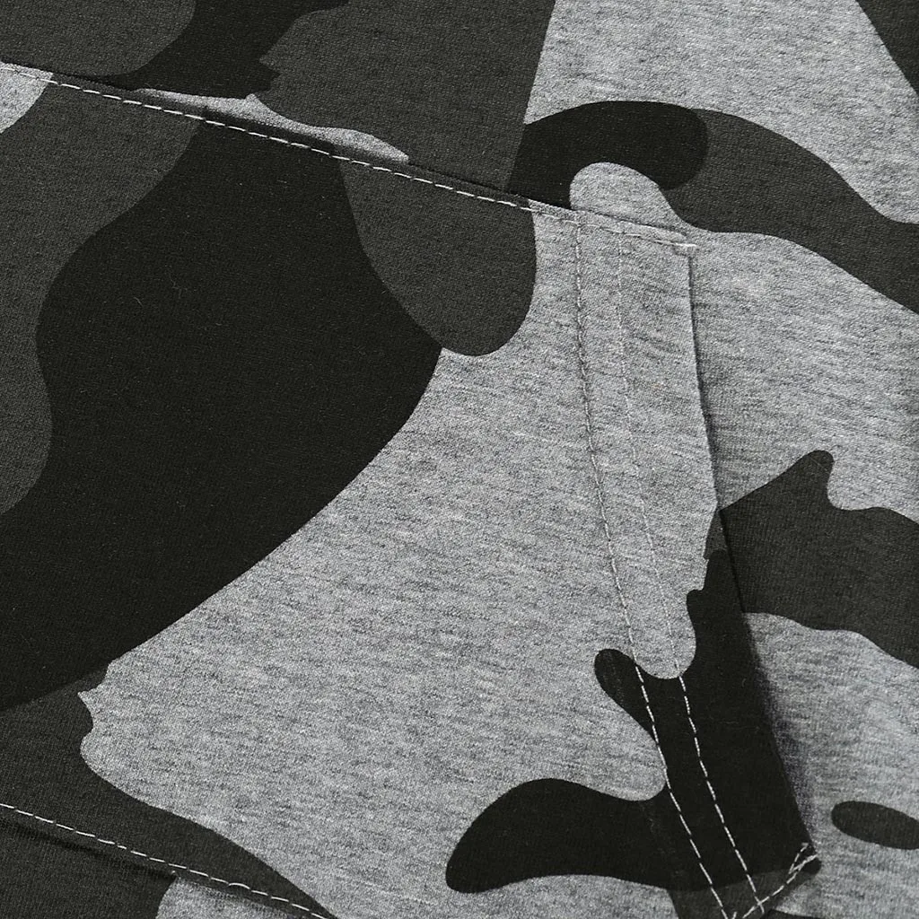 Одежда для малышей мальчиков и девочек камуфляжной расцветки с капюшоном без