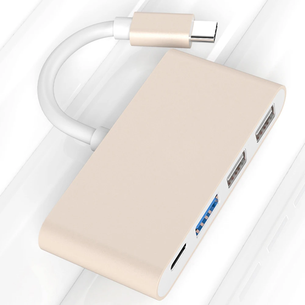 USB C HUB 4 в 1 Тип с разъемами типа и 2 0 3 конвертер адаптер док станция кабель для