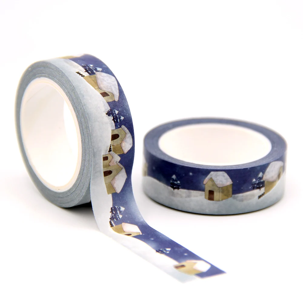 

10PCS/lot 15MM*10M Last Solar terms Snows washi tape Masking Tapes Decorative Stickers DIY Stationery School Supplies