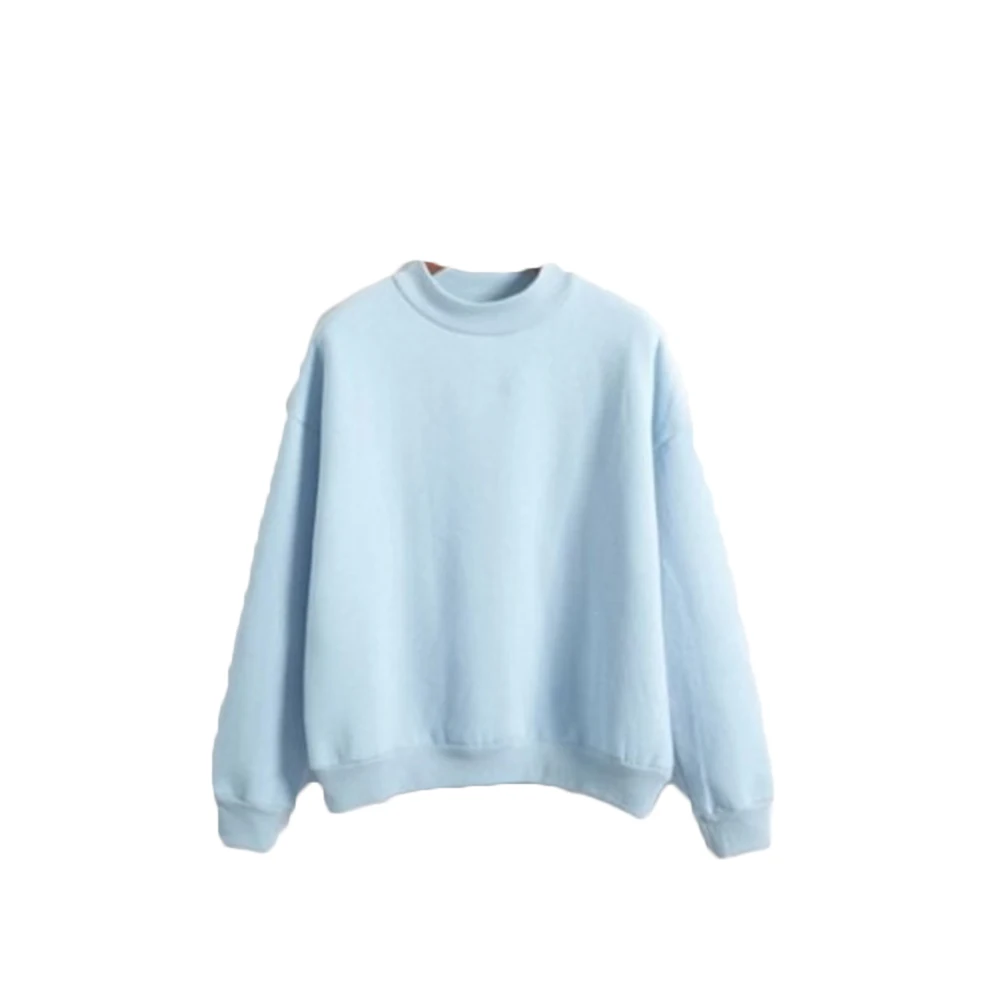 Women Autumn Winter Long Sleeve O Neck Warm Blouse Hoodie Thick Plush Sweatshirt Female Thicken Hoodies Lady Autumn Fashion Top