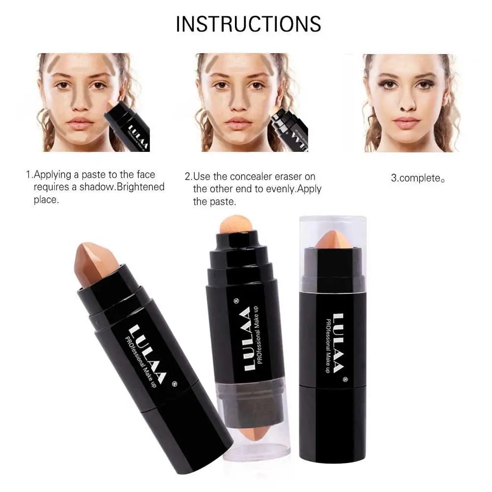 Двухцветный консилер палочка для пудры стойкий макияж УВЛАЖНЯЮЩАЯ основа