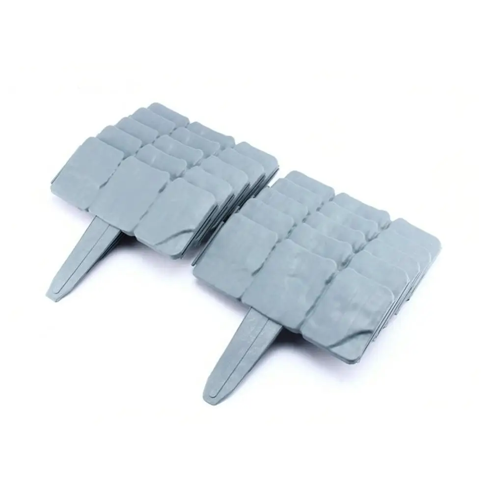 

20 pcs 5 Meter Garden Fence Cobblestone Border Plastic Lawn Edging Plant Border Decorations Flower Bed Border
