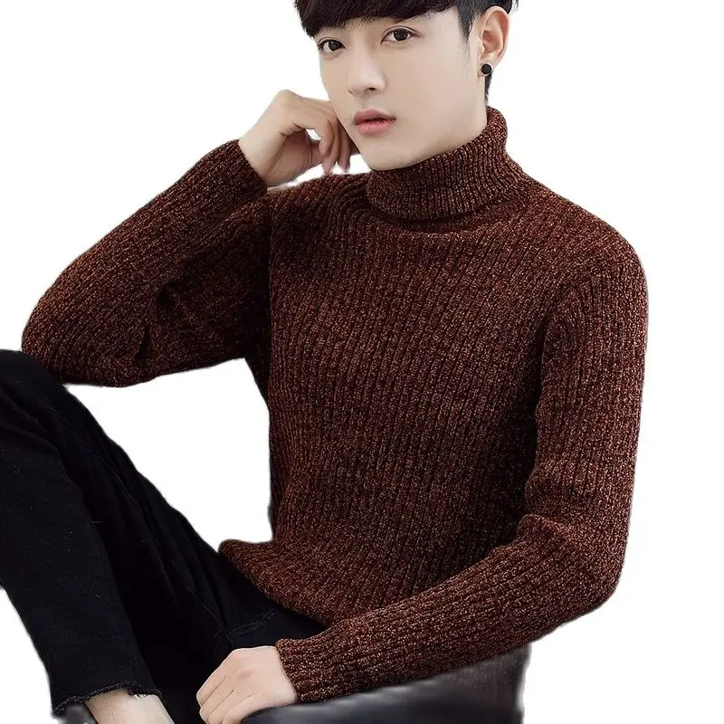 

Мужской свитер с высоким горлом, зимний, 2020