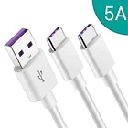 5 шт. 5A USB Type C кабель для быстрой зарядки Type-C Kable для Huawei P50 P40 P30 P20 Mate 20 Pro Supercharge USB для телефона