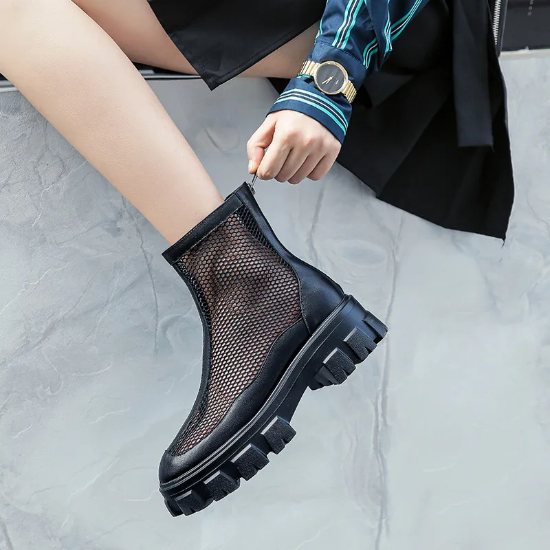 FEDONAS/пикантные женские летние сапоги на молнии сзади Модные туфли лодочки из