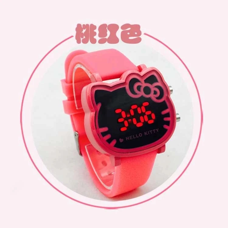 

Cute children watch girl, cat cat waterproof Student Korean version LED electronic boy child table