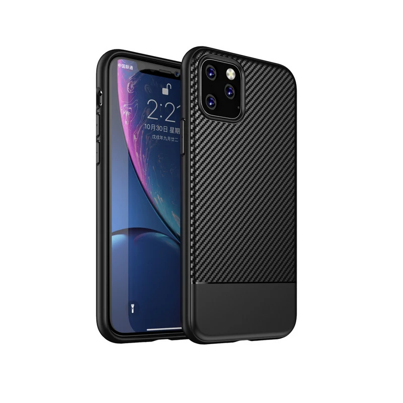 Чехол для iPhone 11 Pro Max, чехол для Apple iPhone 6 7 8 Plus X XS MAX XR, противоударный чехол для защиты телефона, чехол для мужчин - Цвет: Черный