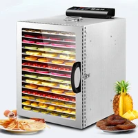 16 layers automatic fruit dryer dried fruit machine food dehydrator commercial household vegetable drying machine 110220v lt 26