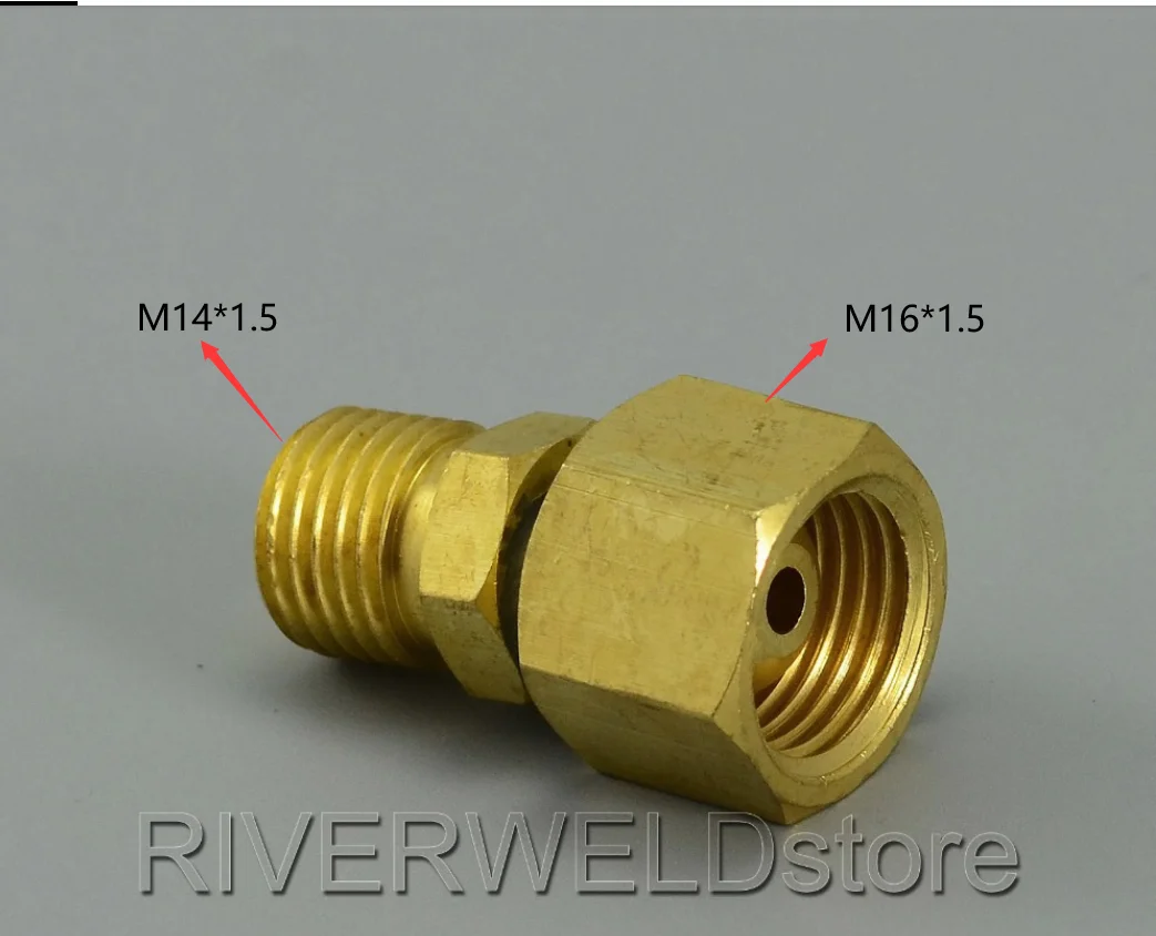 Запорный Соединительный кабель для фонарь TIG M14 * 1 5 на M16 переходный