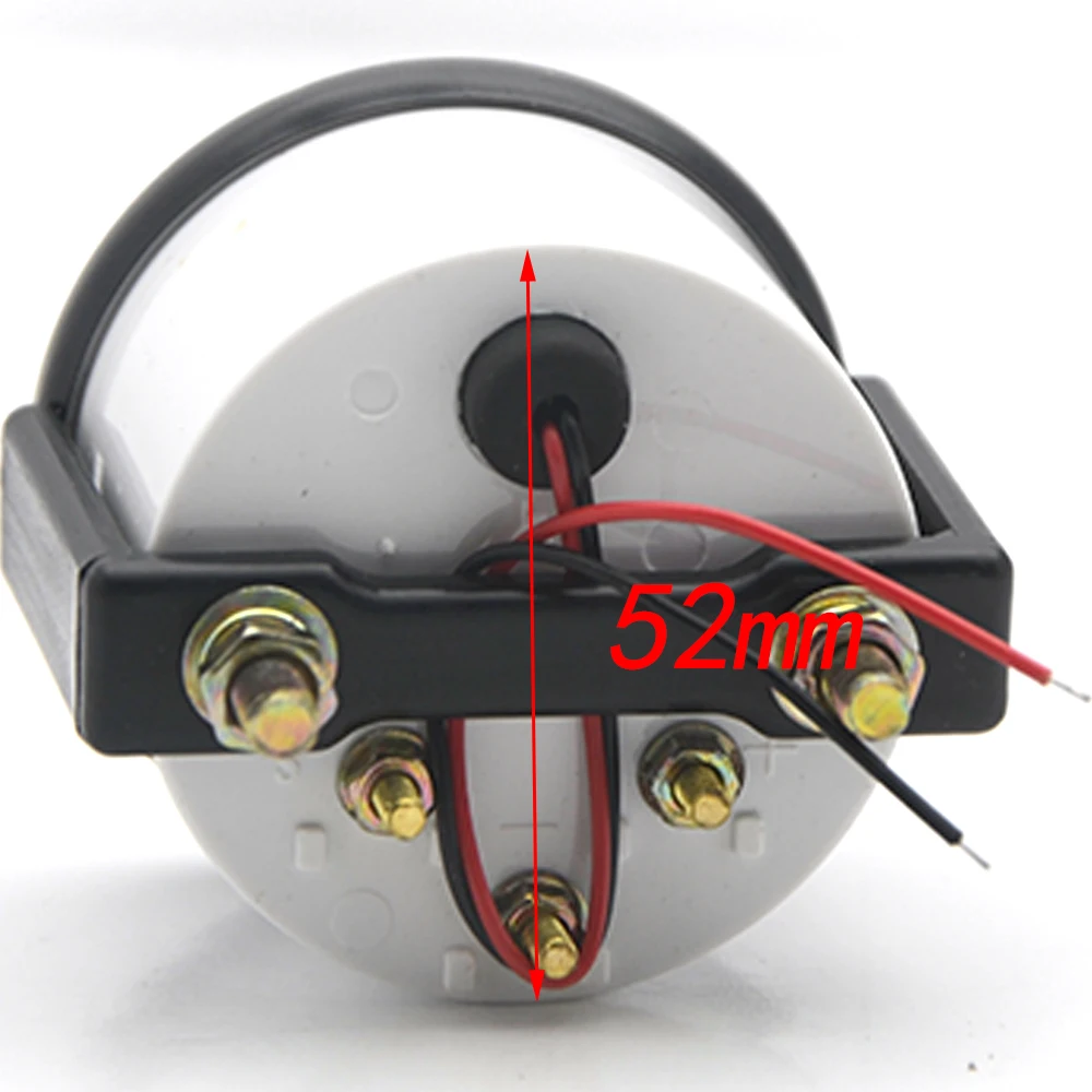 Универсальный автомобильный черный Аналоговый амперметр ЖК дисплей 2 дюйма 52 мм