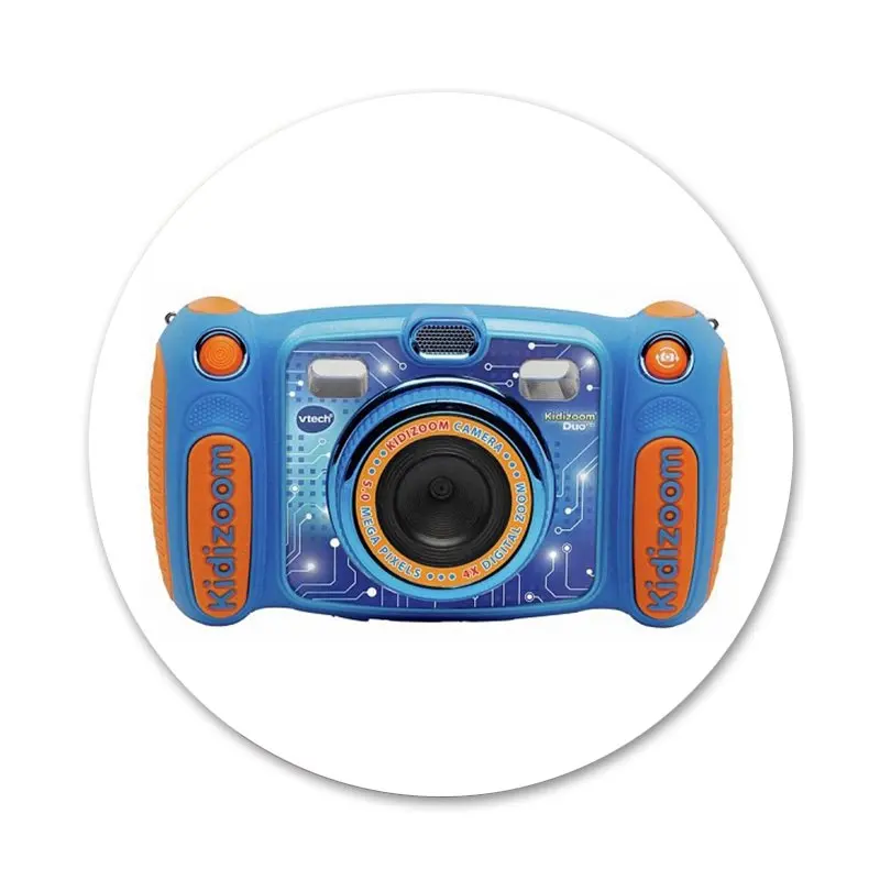 58mm cool pattern broken camera icons pins badge decoration brooches metal badges for clothes backpack decoration free global shipping