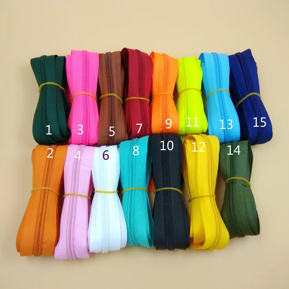 5# High Quality Bulk Colorful Nylon Zipper 10 Yards DIY Fix a Close End For Bags Clothes Tents Luggage Sofa Accessories | Дом и сад