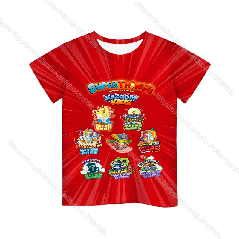 Детская футболка kazoom с коротким рукавом и 3D-принтом модная детская для мальчиков