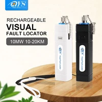 2020 new lithium battery visual fault locator tester detesctor 10km 20km rechargeable laser source testing pen