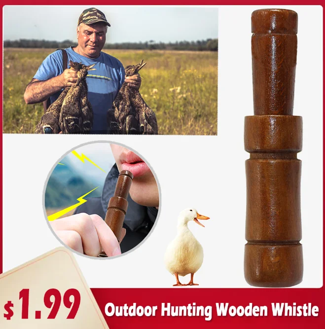Открытый охотничий Деревянный свисток имитирующий голосовую ловушку уличная