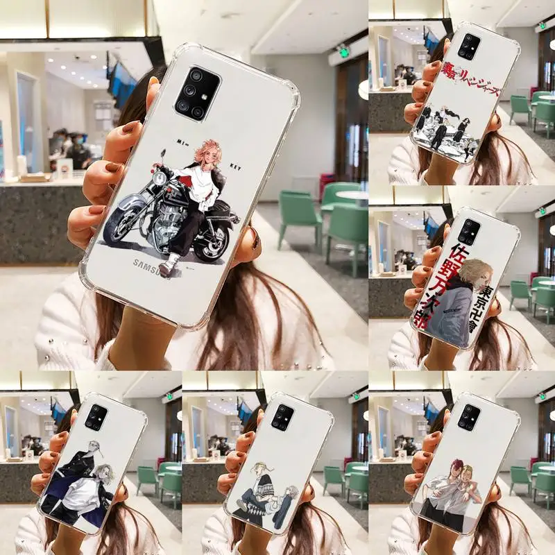 

Tokyo Revengers manjiro sano Phone Case Transparent For Samsung S A M J 21 20 50 30 60 5 7 51 71 90 11 10 J710 e p PLUS Prime 5G