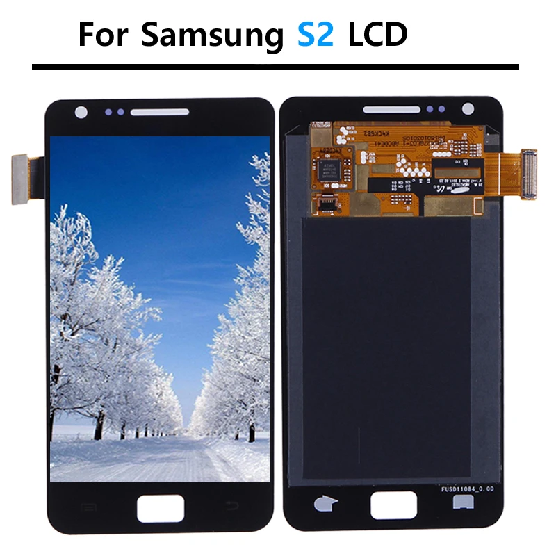 ЖК дисплей Super AMOLED Burn Shadow для Samsung S2 i9100 Galaxy сенсорный дигитайзер в сборе|Экраны