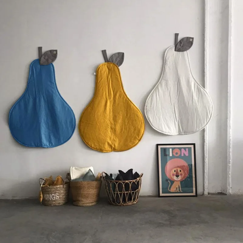 

Новые хлопковые большие утки груша рандомное украшение для детской комнаты детский коврик для ползания реквизит для фотосъемки коврик для ...