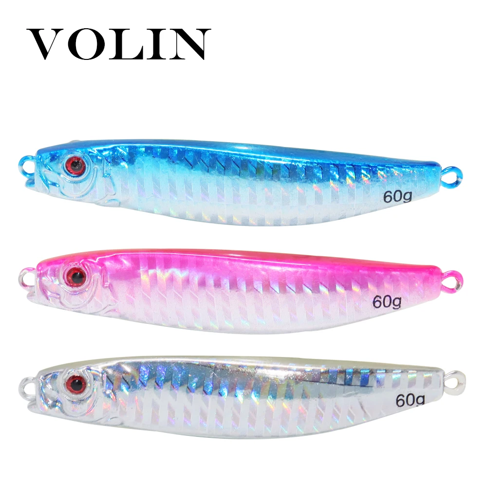 Приманка VOLIN металлическая для морской рыбалки 30/40/50/60 г|Наживки рыбной ловли| |