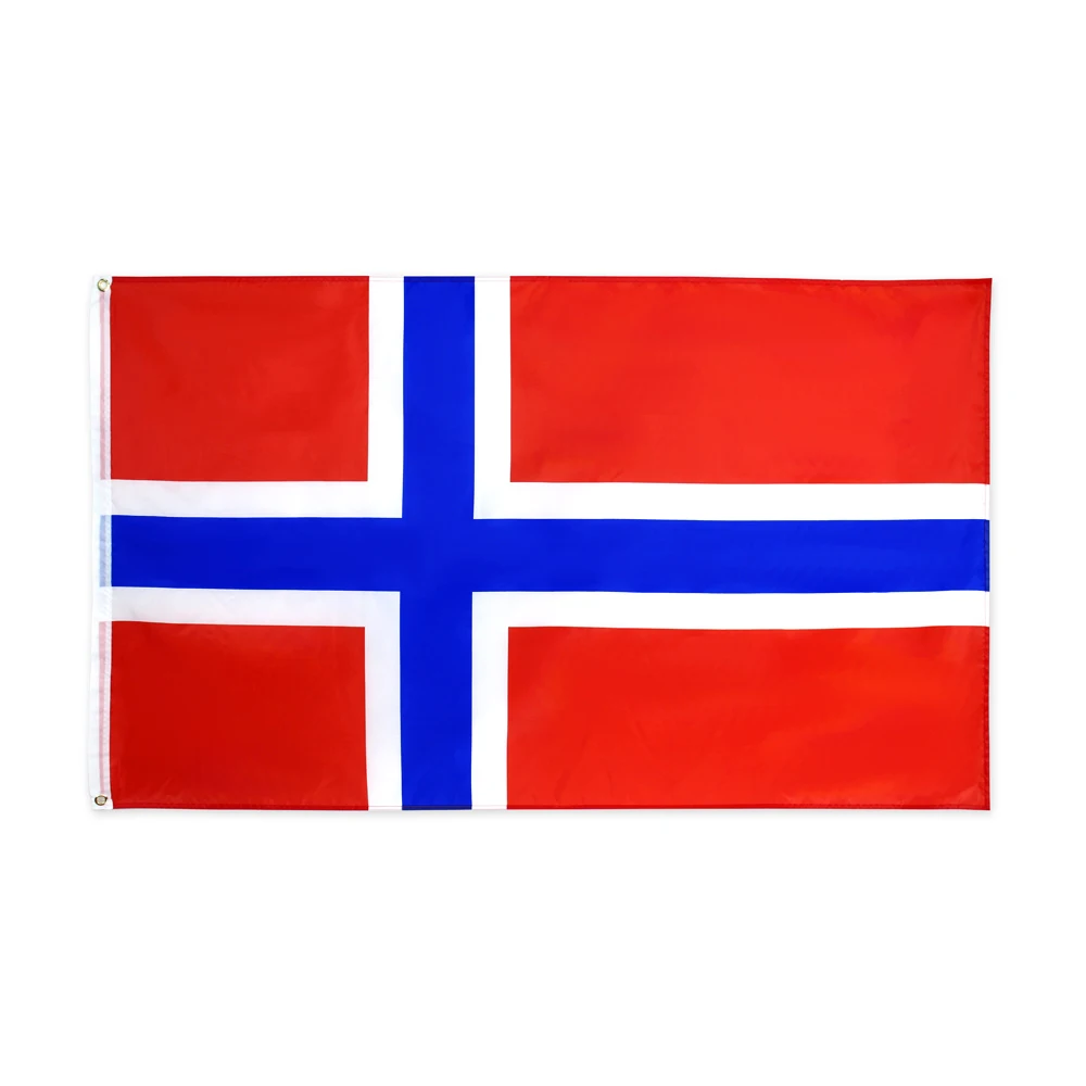 Флаг 3x5fts 90*150 см Kongeriket Noreg Norge nor no norway flag