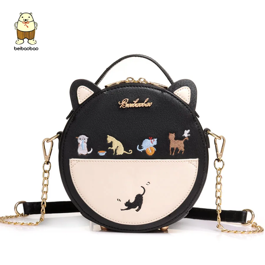 Женская сумка с вышивкой кошки маленькая через плечо цепочкой 2021|fashion women bags|women