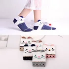 2020 5 пар, милые женские носки в стиле хараджуку с мультипликационным принтом животных летние носки с изображением панды с рисунком лягушки, Meias, хлопковые носки для женщин