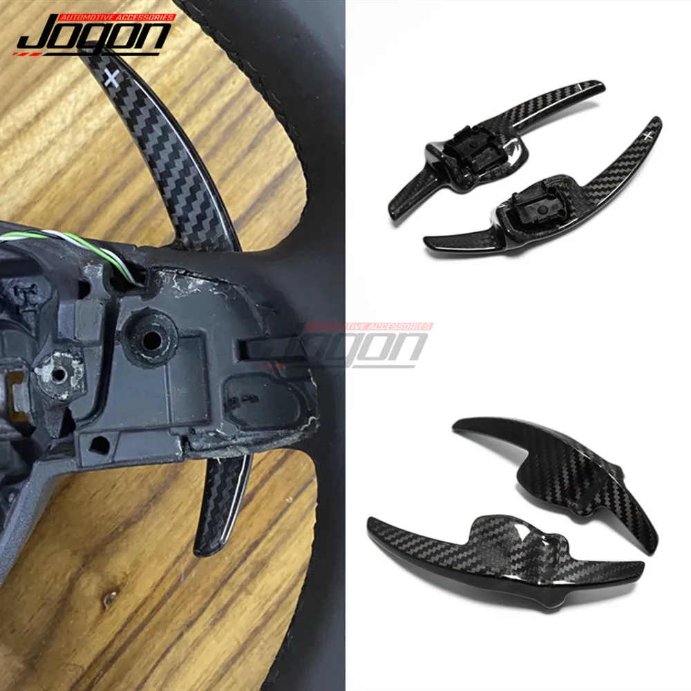 

Carbon Steering Wheel Paddle Shifters For VW Tiguan MK1 Touareg Touran Beetle Jetta MK5 Passat CC Sharan