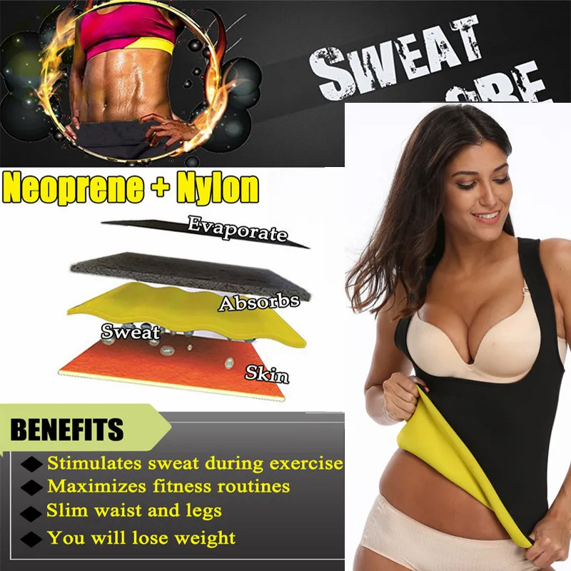LAZAWG женский формирователь тела тонкий неопреновый топик для тренировок в сауне