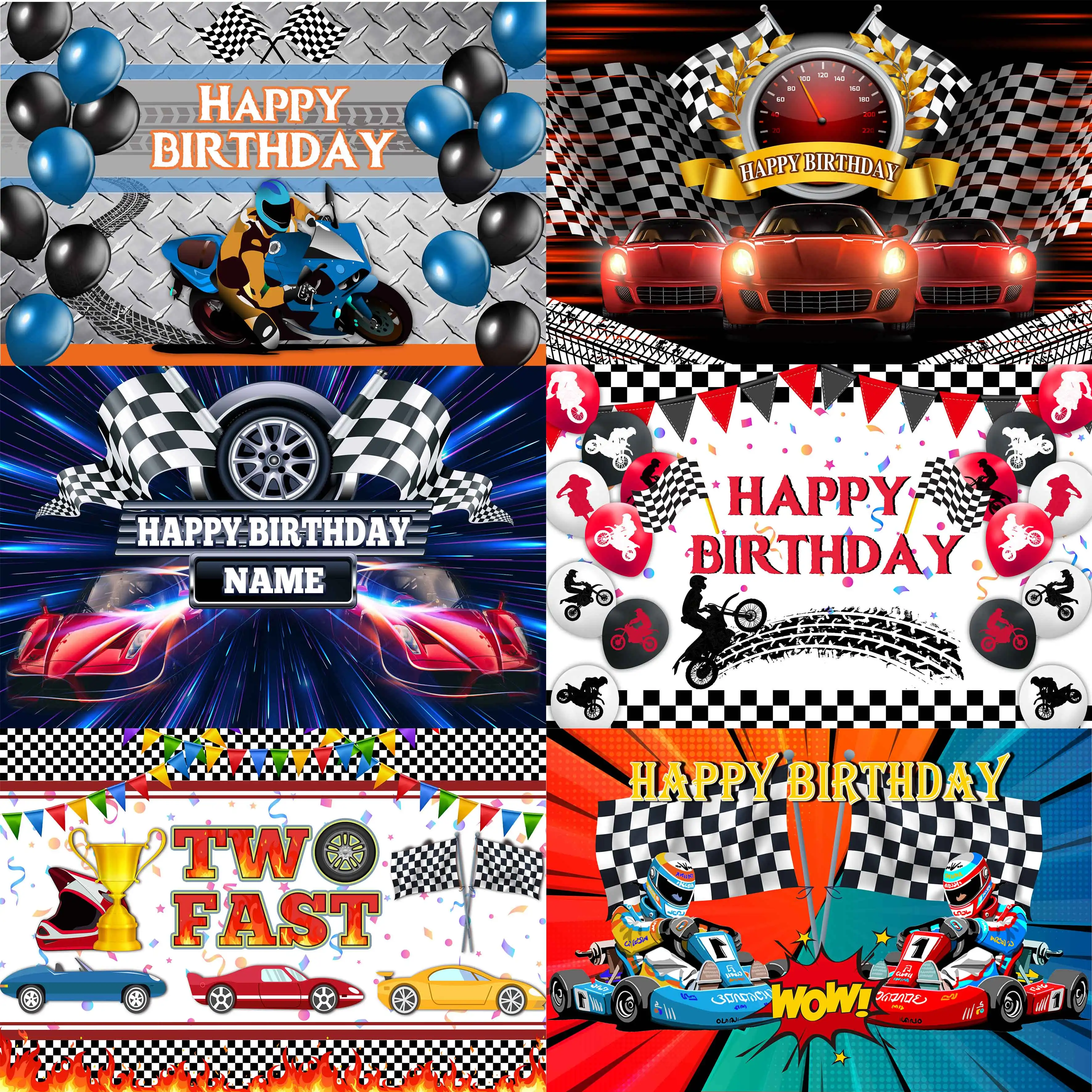 Тема гонки Фото Мальчик Мужчины День рождения баннер фон мотоцикл фотография