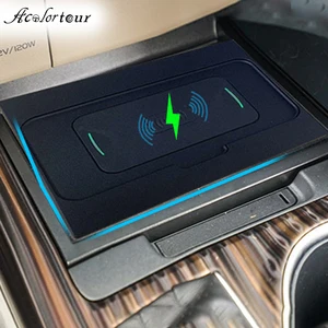 car wireless charger for toyota camry 2018 to 2020 power adapter center console qi charging panel for iphone 11 fast charge case free global shipping