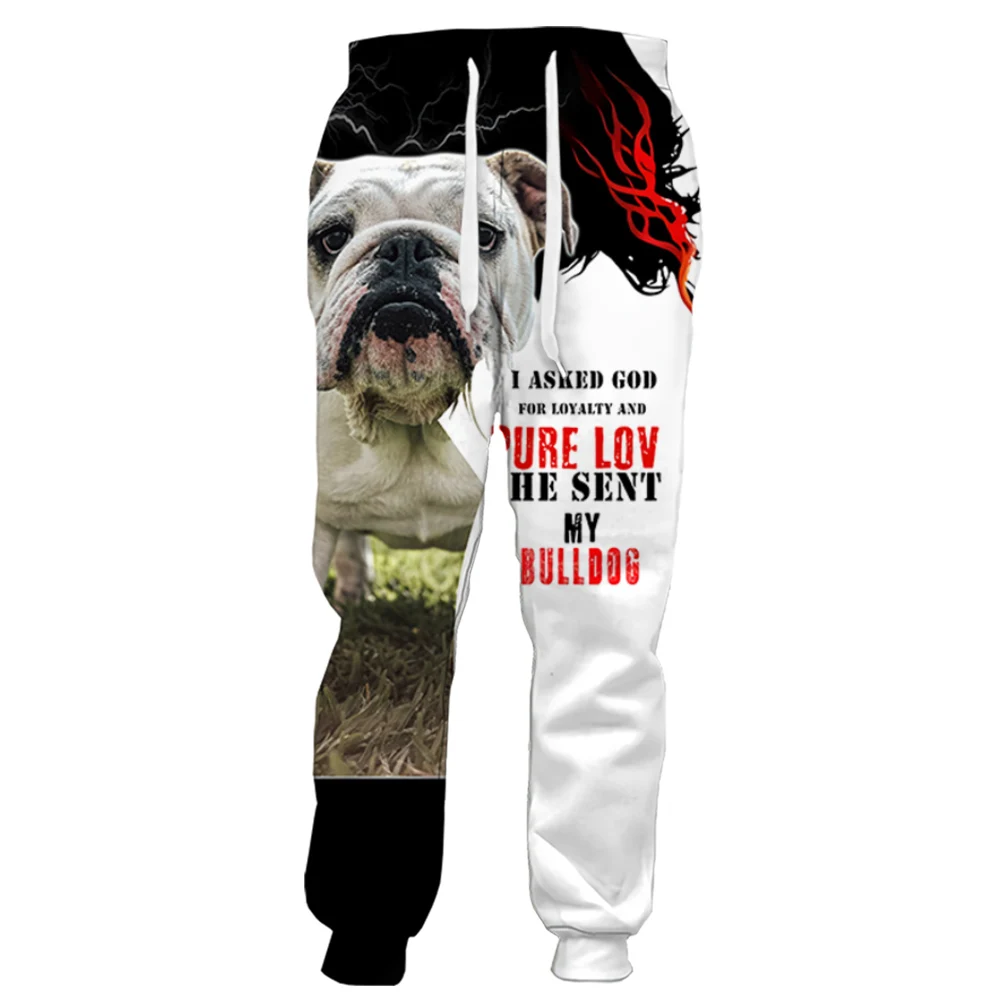 CLOOCL Great Swiss Mountain Dog Pants 3D Graphic Striped Letter Splicing Sweatpants Elastic Trousers Joggers Harajuku Streetwear images - 6