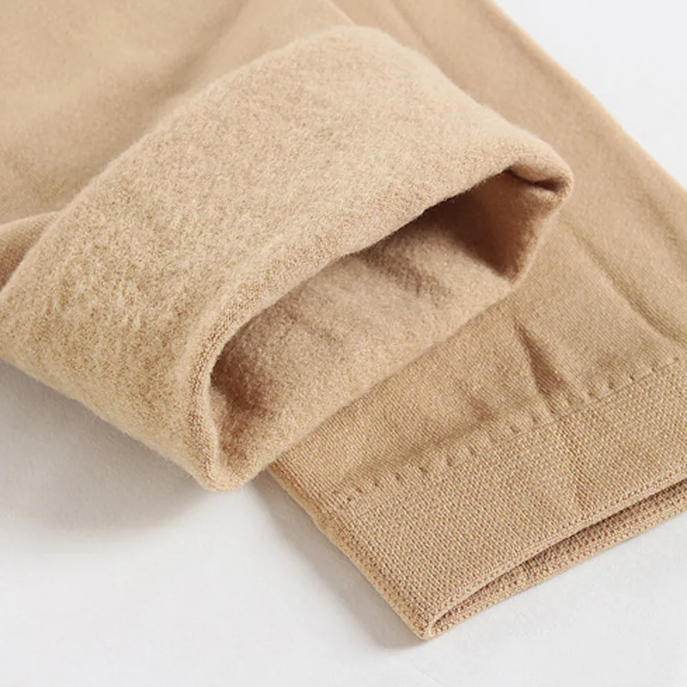 Женские плюшевый кашемир леггинсы повседневные плотные Эластичные Обтягивающие