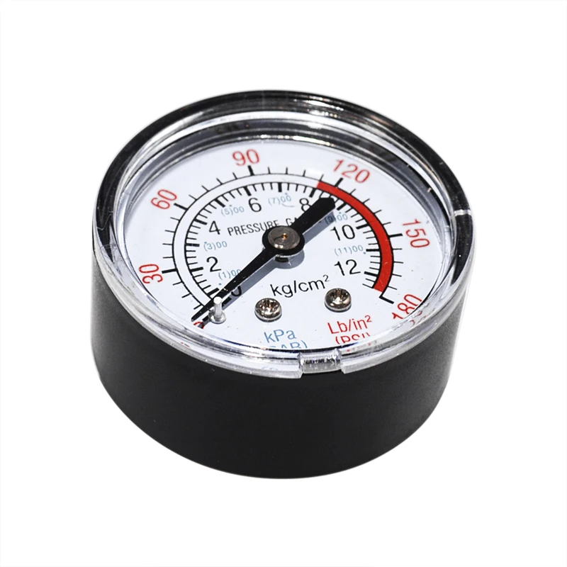 Манометр 13 мм 1/4 BSP резьба 0-180 PSI 0-12 манометр двойные весы для воздушного