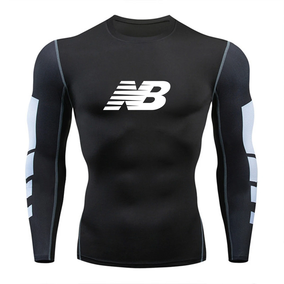 

Autumn sportswear compression tight T-shirt men's quick-drying running top quality long-sleeved sportswear workout clothes yoga