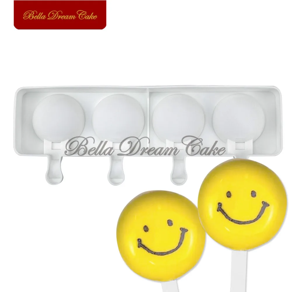 4 полости полусферическое мороженое искусственная форма для шоколада льда формы