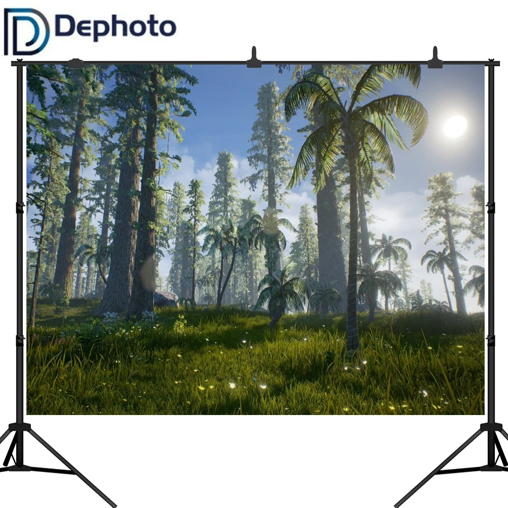 Dephoto 3D мультфильм Динозавр лес фотографии фоны индивидуальные фотографические