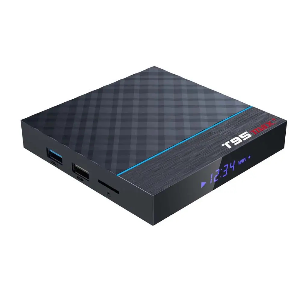 90 мультимедийный плеер 24G 5G WiFi 4 Гб RAM Quad Core T95 MAX Plus TV Box Set Top Media Player Smart | Электроника