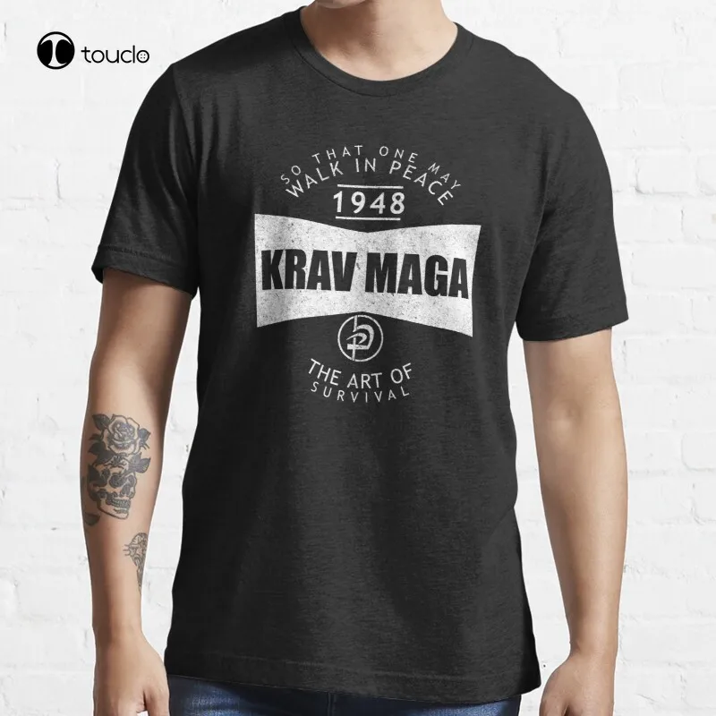 

New Krav Maga The Art Of Survival Reverse T-Shirt Cotton Tee Shirt S-5XL Unisex