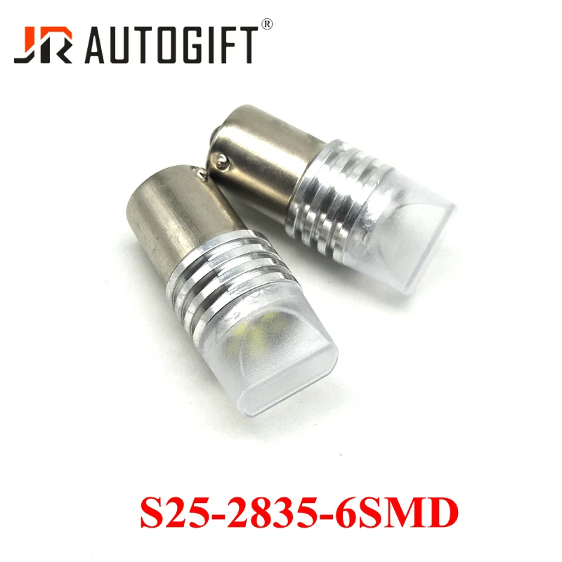 2 шт. Автомобильные светодиодные лампы BA15S 1156 2835 6SMD 1157 12 В | Автомобили и мотоциклы