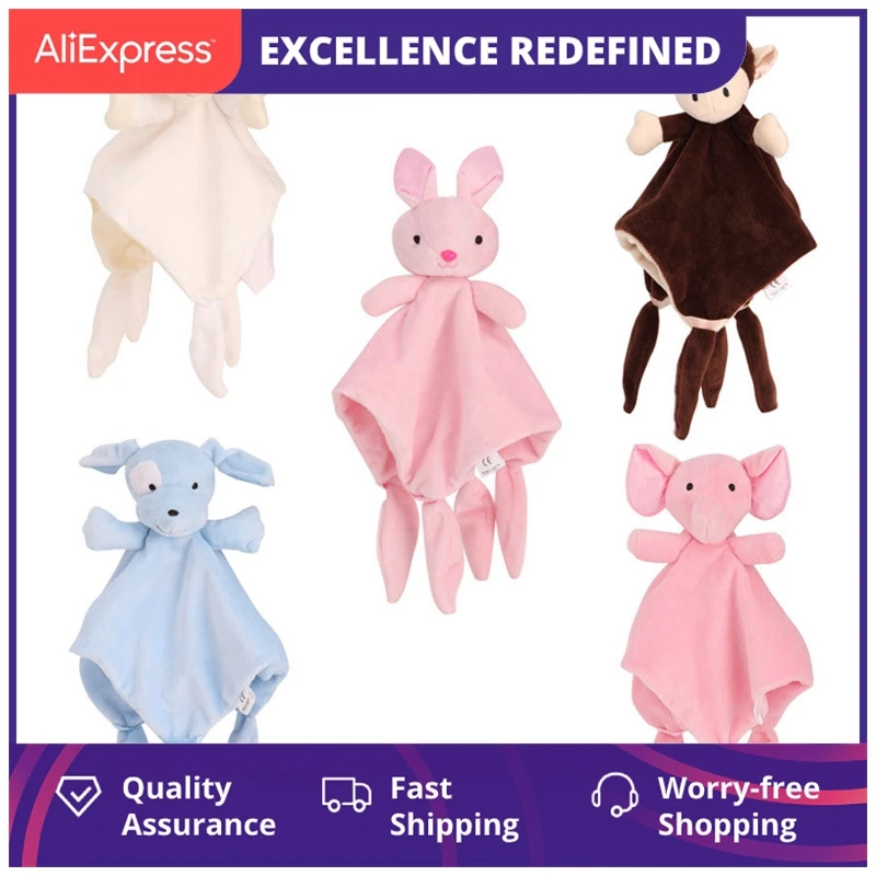 

Мягкое успокаивающее полотенце, детские игрушки, успокаивающее спящее животное, мягкое полотенце для новорожденных