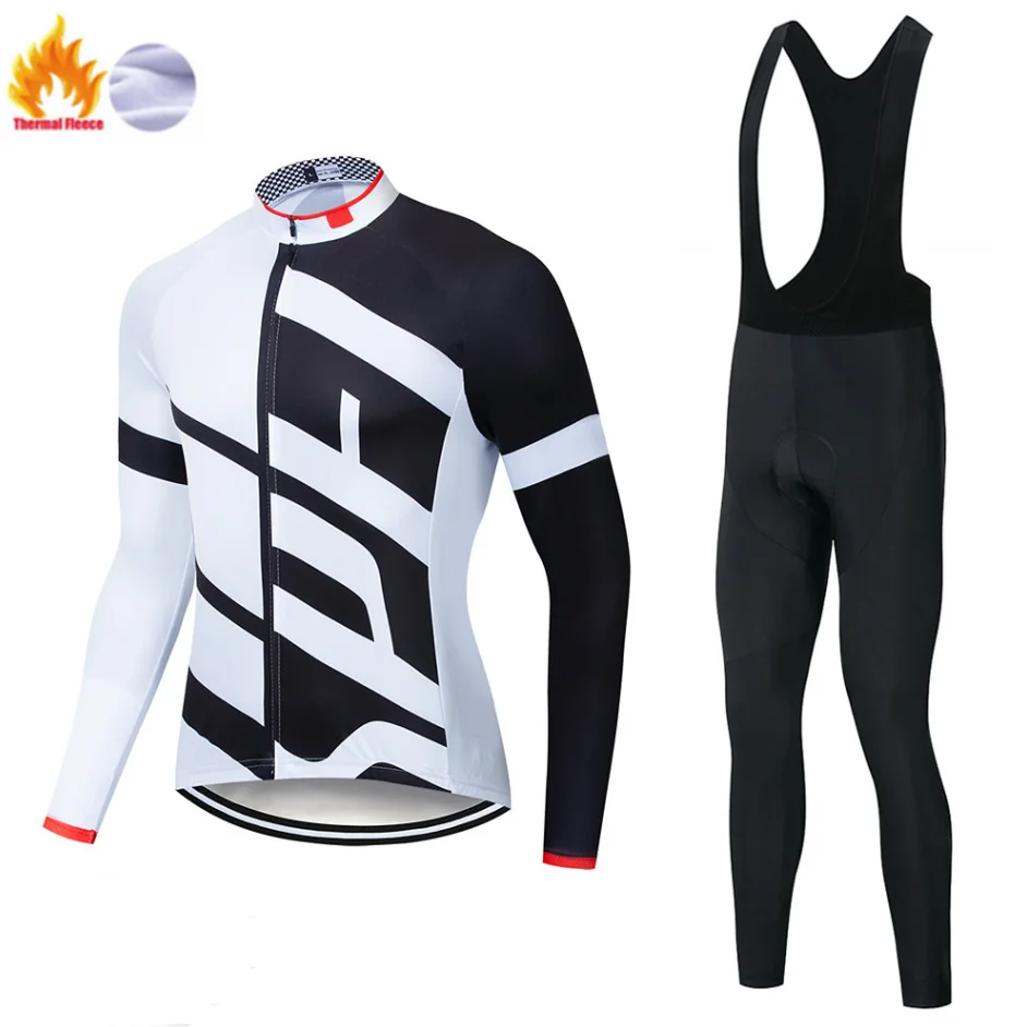 Зимняя теплая шерстяная Джерси 2019 Мужская одежда для велоспорта комплект