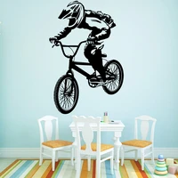 drop shipping ride bicycle family wall stickers mural art home decor wall decals diy pvc home decoration accessories