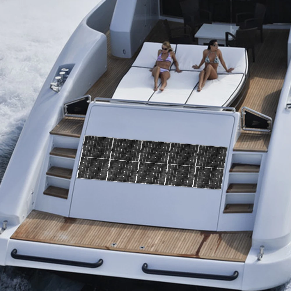 Новинка 150 Вт Гибкая солнечная панель 100 PERC батарея с контроллером 20 А для RV лодки