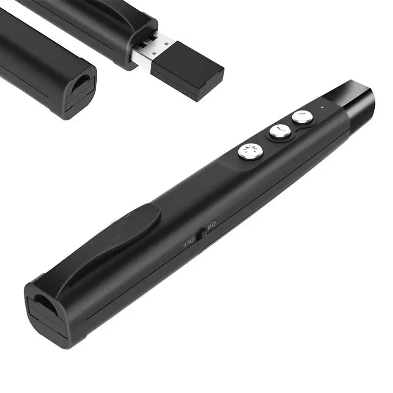 2 4 ГГц Беспроводной вручителя с ИК лазерные указки ручка USB RF пульт
