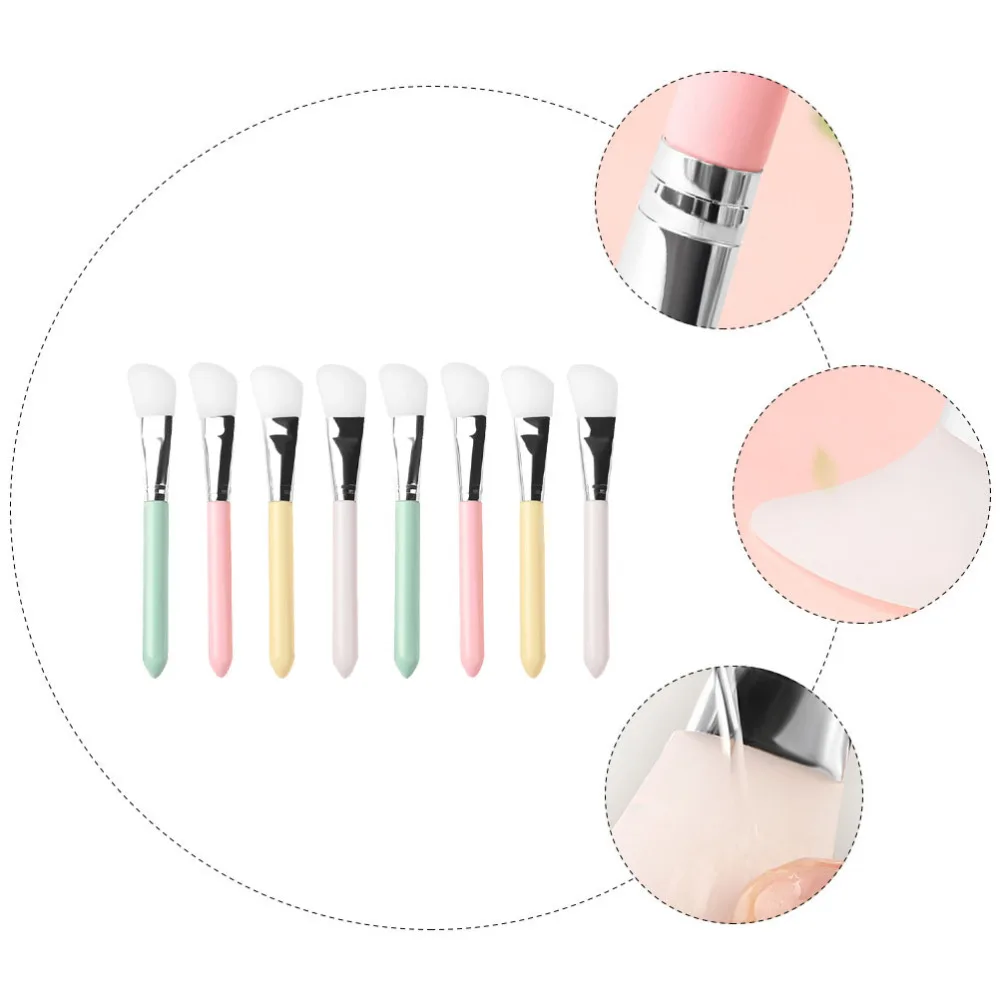 

8pcs Silicone Face Mask Brush Mask Applicator Practical Mask Beauty Tool