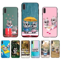 cute chibi mouse cover soft tpu phone case for iphone 6s 6 11 pro max xs max x xr 7 8 plus 5 5s se lovely cartoon pattern shell