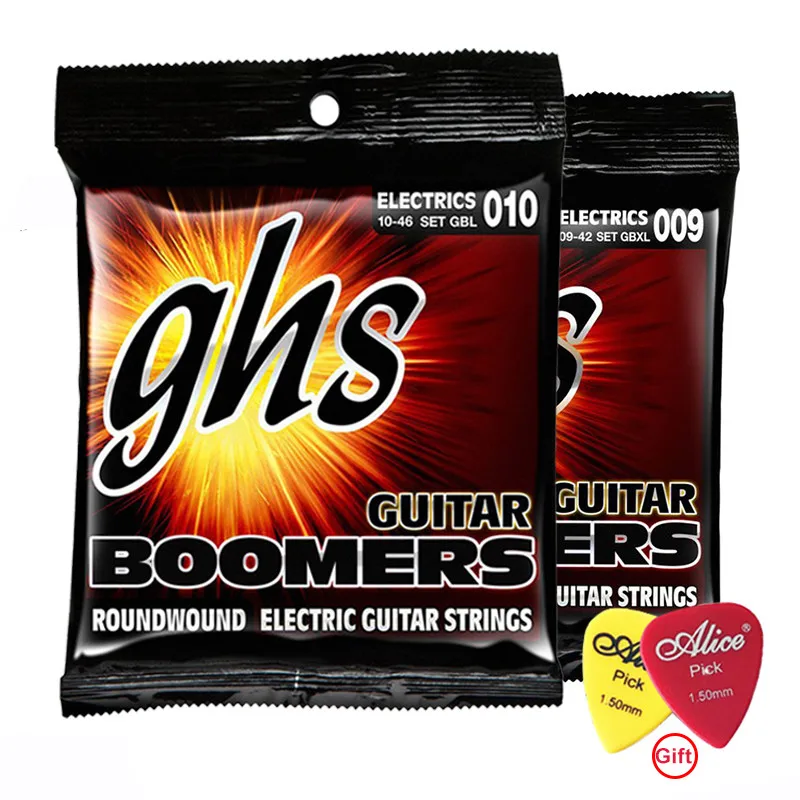 

Новинка! [1 шт./3 упаковки] СГС Электрогитары струны Бумер набор дополнительных светильник Никель Сталь 09-42/светильник 10-46 с медиаторы