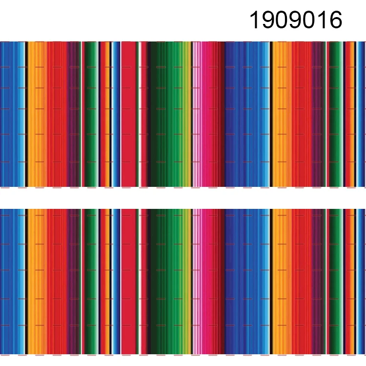 10 ярдов-разные размеры-Мексиканская Лента цветная полосатая печатная корсажная