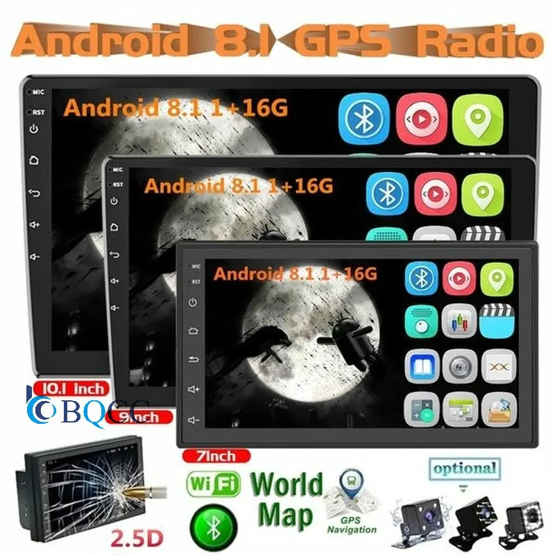 Автомобильный мультимедийный плеер 10 1 дюйма 9 дюймов 7 Android 8 2 GPS Nav с Wi Fi Bluetooth